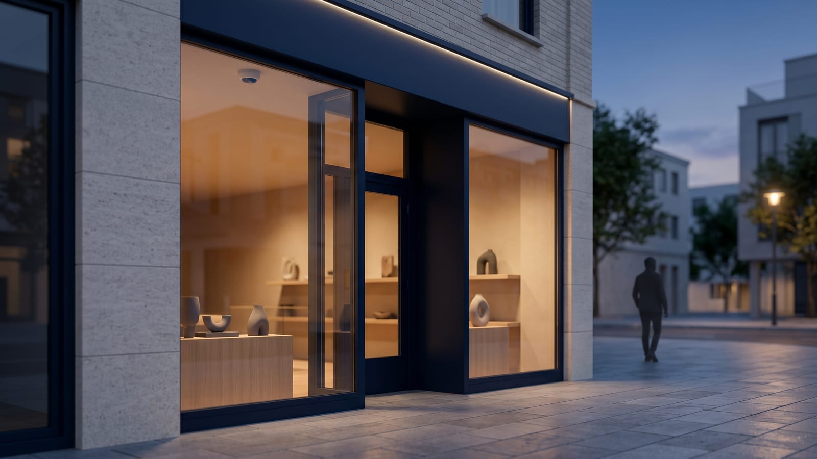 Alarmanlage für Gewerbe 2026 — Laden, Praxis, Büro richtig sichern